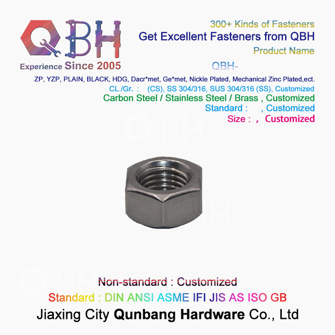 BS 916 304 316 Kacang Hexagon Stainless Steel 1