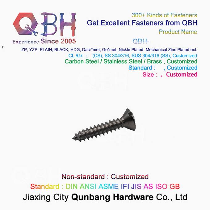 Self Tapping Cross Countersunk Head Screws M3-M5 304 Stainless Steel 0