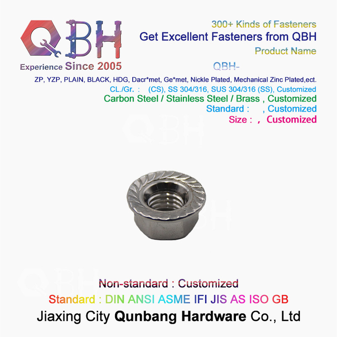 Hexagon Flange Nuts 304 Stainless Steel M3-M16 stainless steel t nuts 2