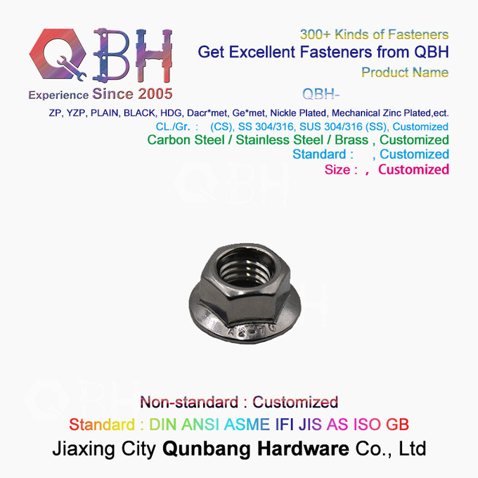 Hexagon Flange Nuts 304 Stainless Steel M3-M16 stainless steel t nuts 4